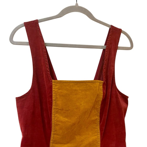 BDG Taylor Uncut Corduroy Colorblock Dress Sz M Mini Bodycon - Picture 5 of 11